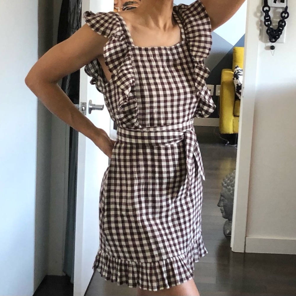 Topshop gingham sundress